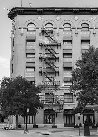 Black and White Building Facade