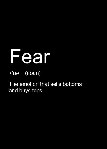 Fear Definition Black and White