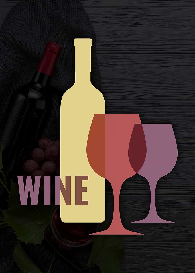 Wine Still Life Illustration
