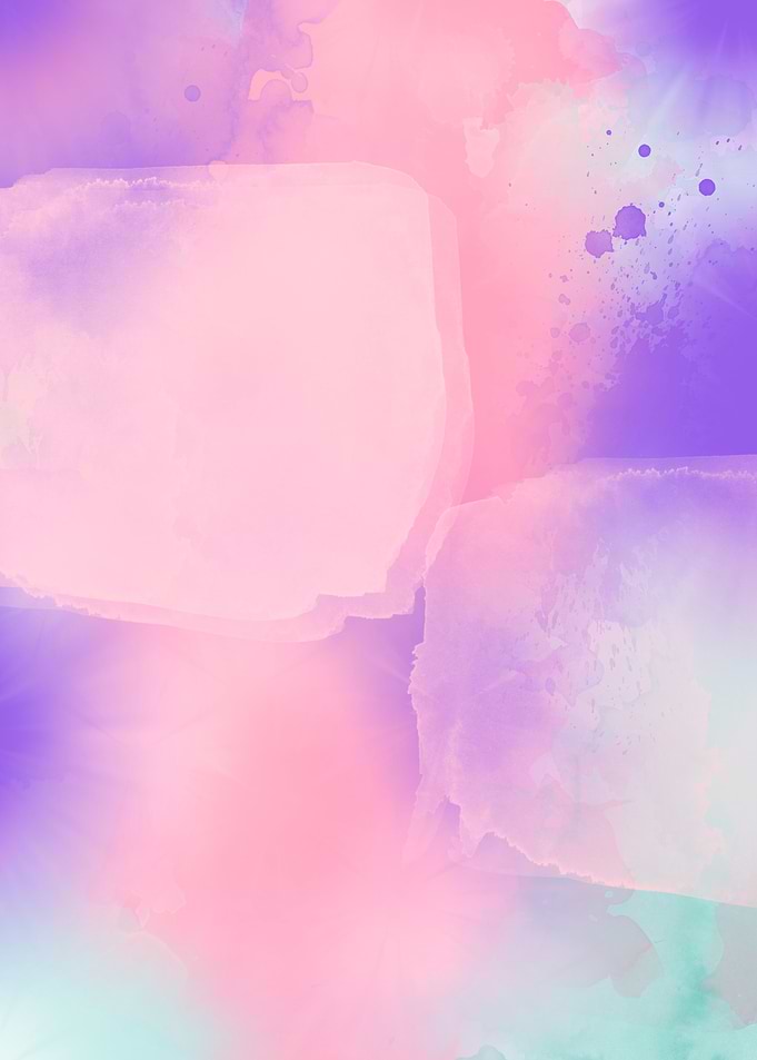 Abstract Watercolor Painting in Pink and Purple