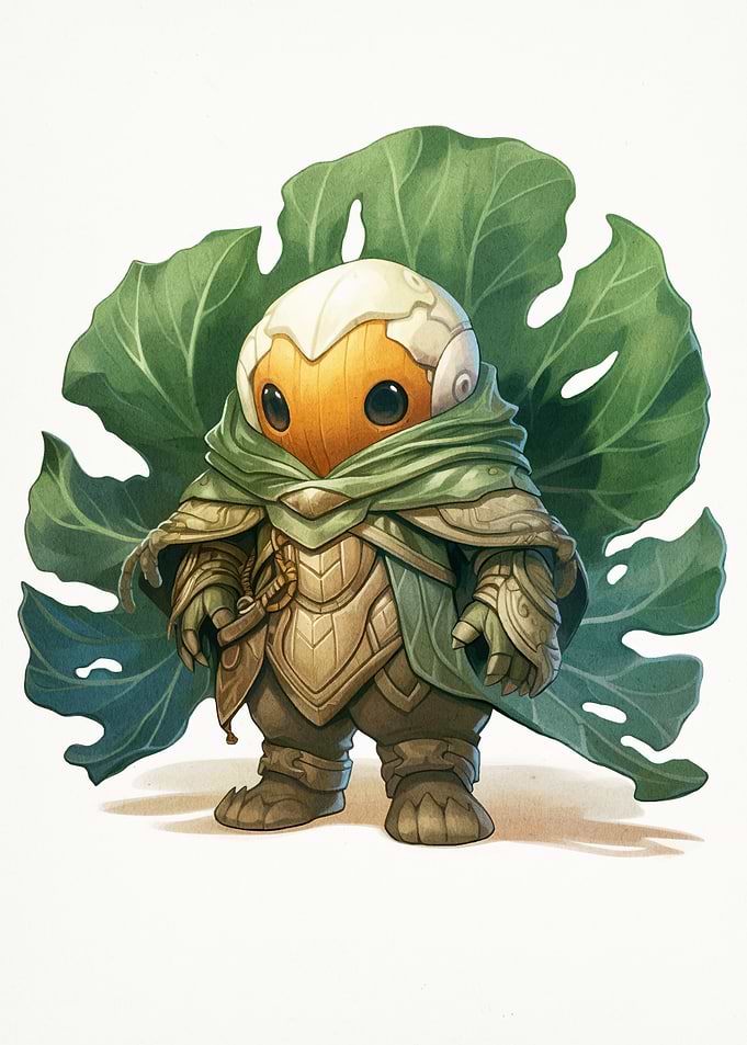 Cabbage Knight Character