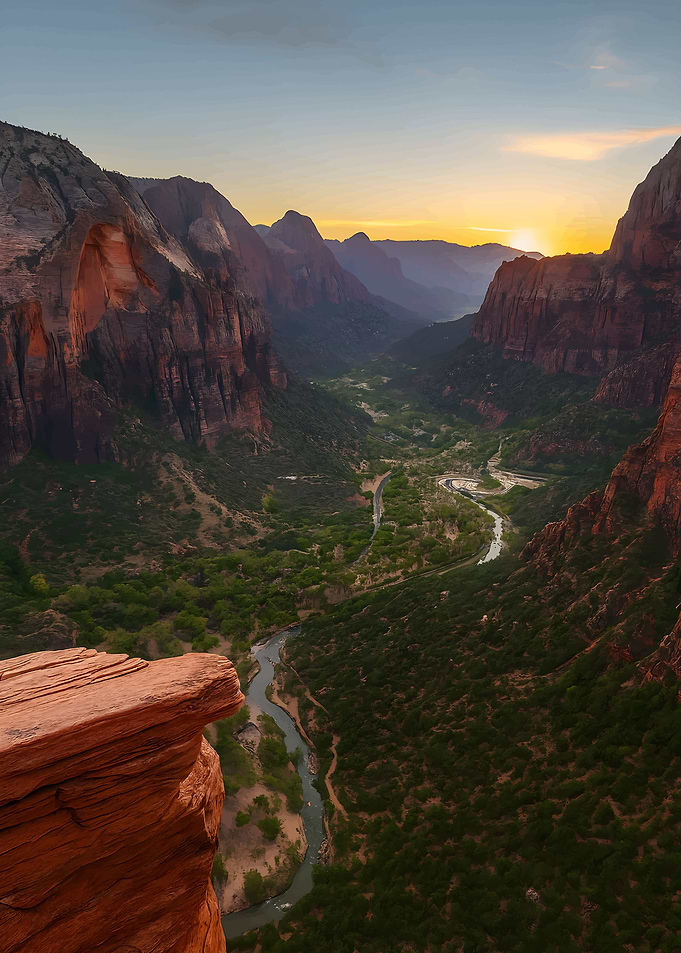 Zion National Park at Sunset