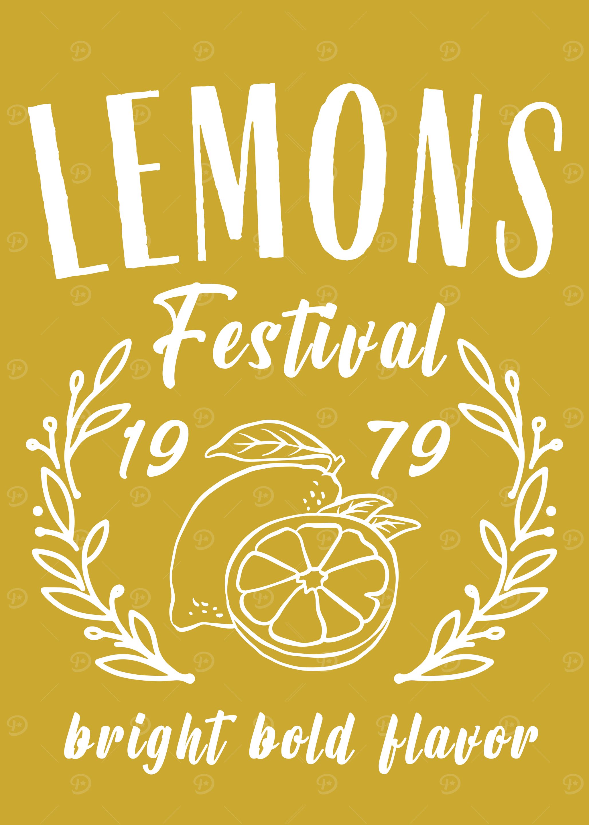 Lemon Festival Bright Bold Citrus Fruit