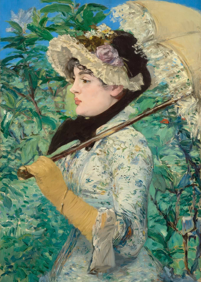 Woman with Parasol by Berthe Morisot