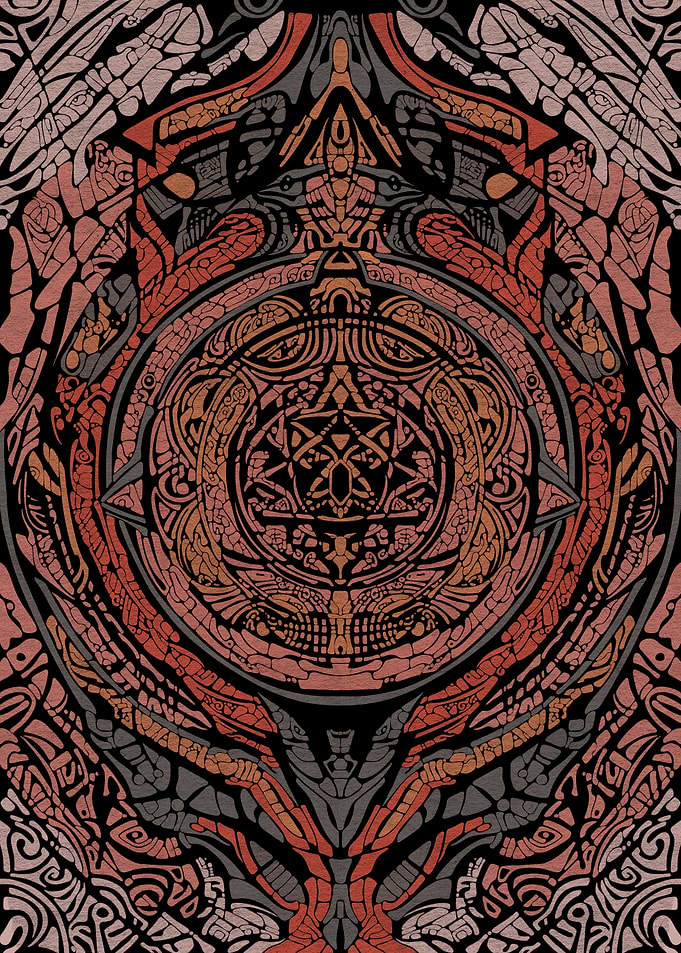 Abstract Geometric Pattern with Star [Ancestor's Weave]