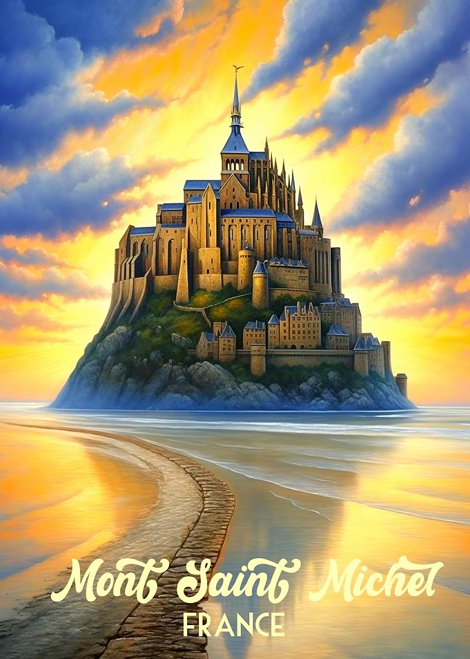 Mont Saint Michel, France