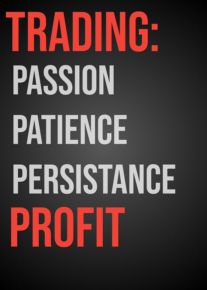 Trading: Passion, Patience, Persistence, Profit