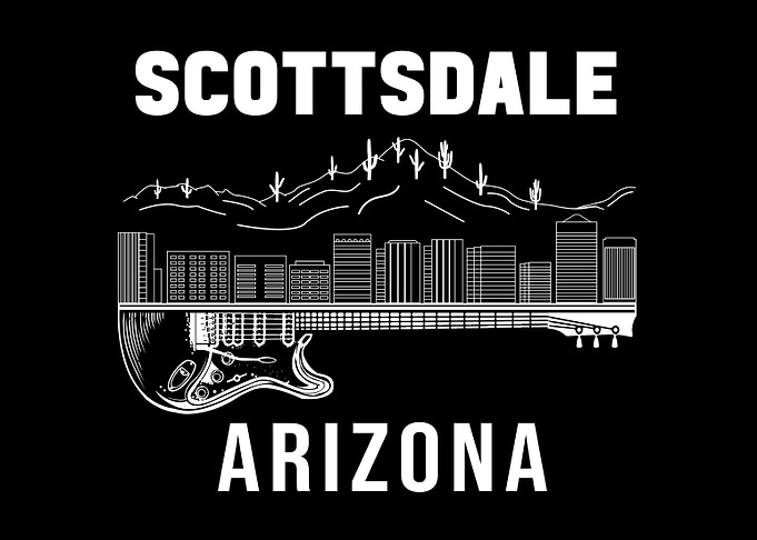 Scottsdale Arizona Souvenir Men Skyline Scottsdale