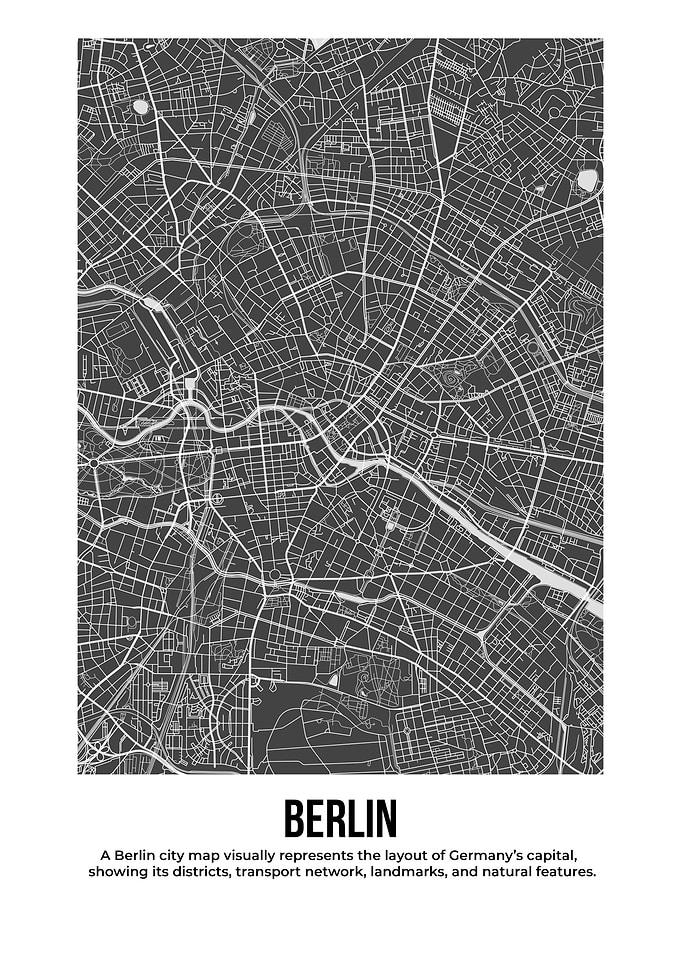 Berlin City Map - Detailed Layout