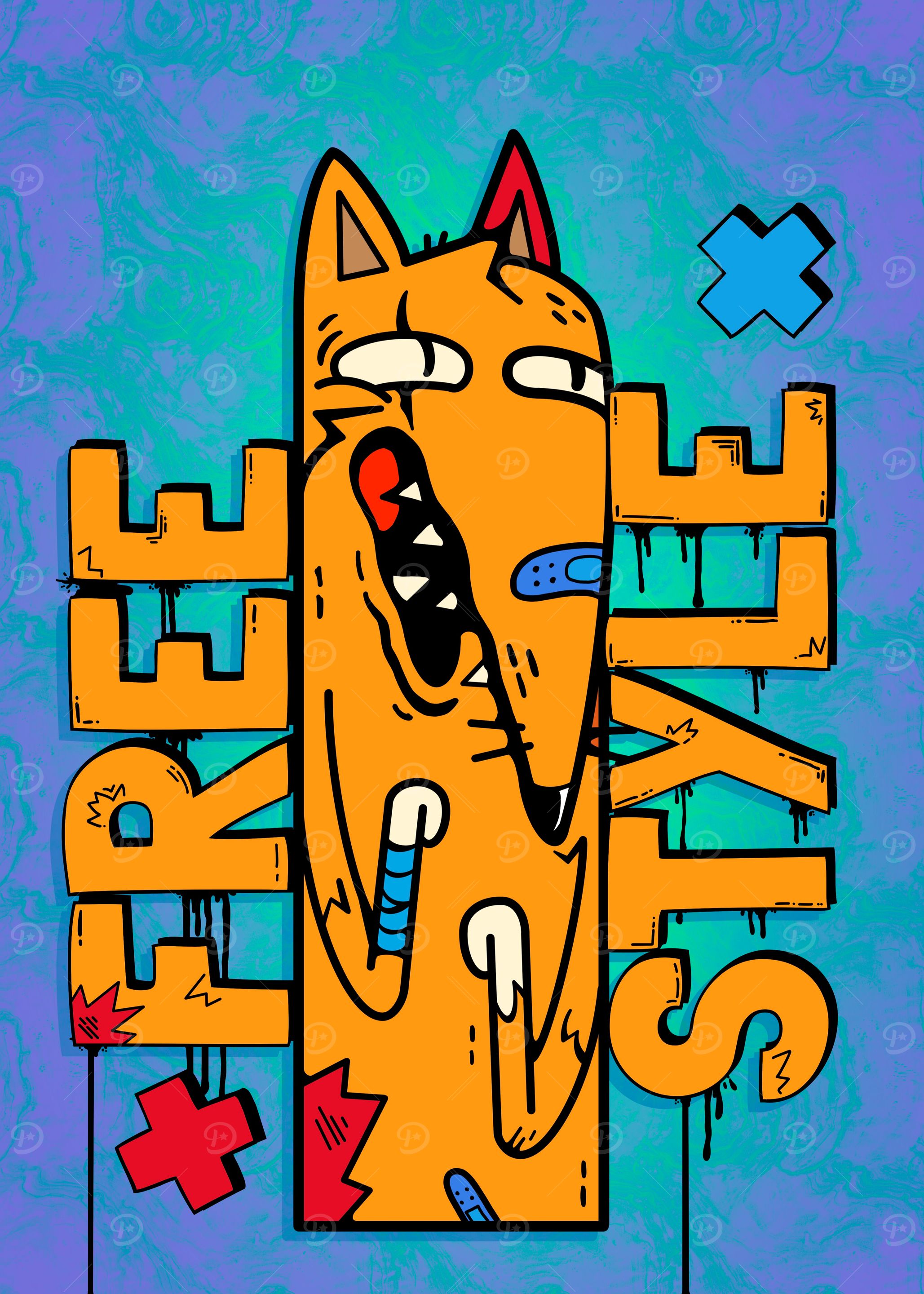 Freestyle Cartoon Fox