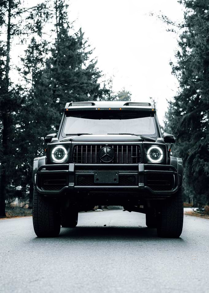 Black Mercedes-Benz G-Class Front View