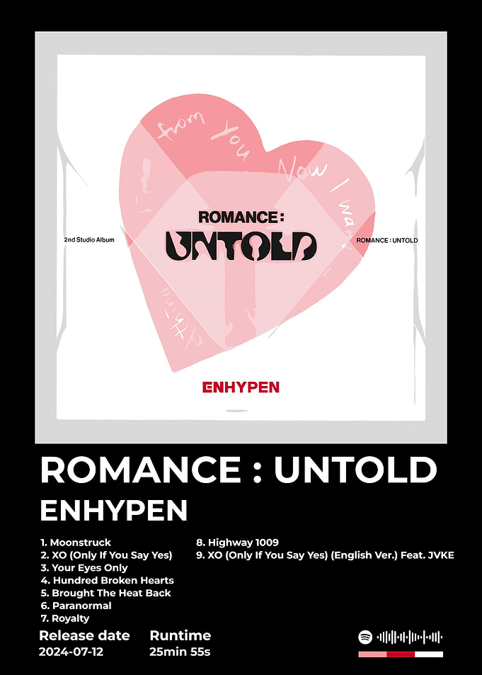ENHYPEN ROMANCE UNTOLD Album Cover