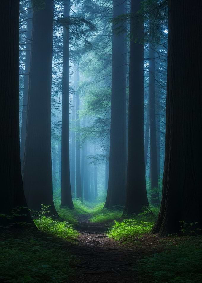Misty Forest Path