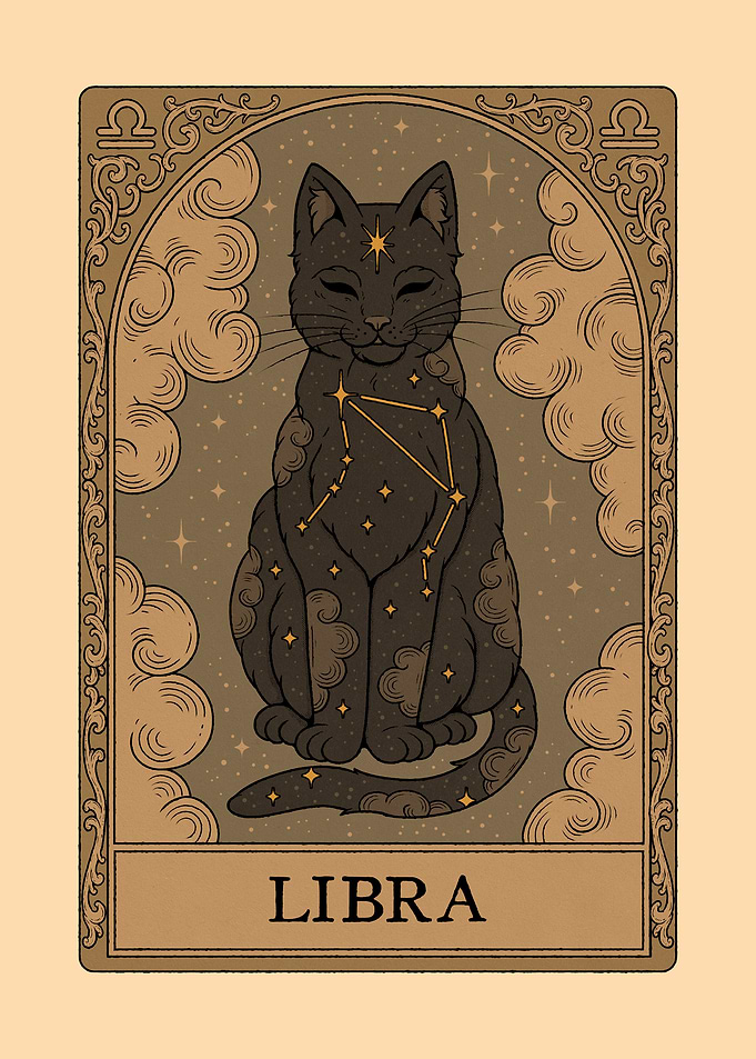Cats Constellations - Libra