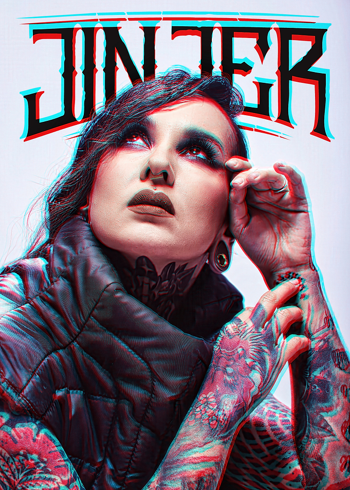Jinjer Band Portrait with 3D Effect