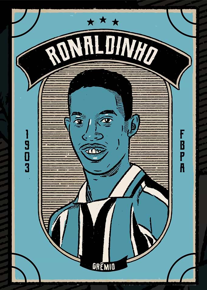 Football Player Soccer Grêmio Illustration