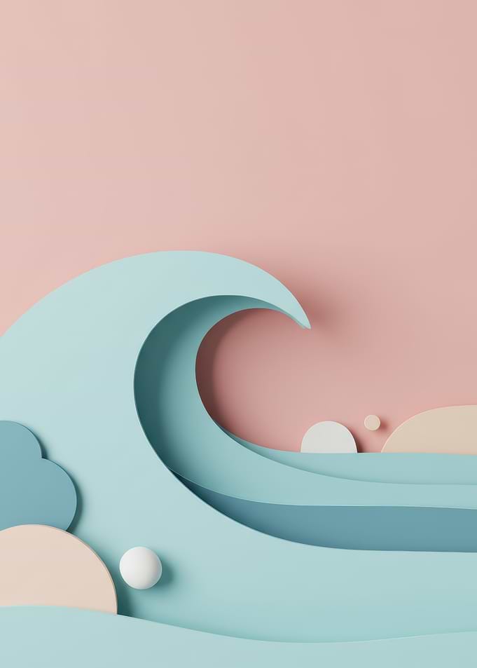 Pastel Wave Abstract