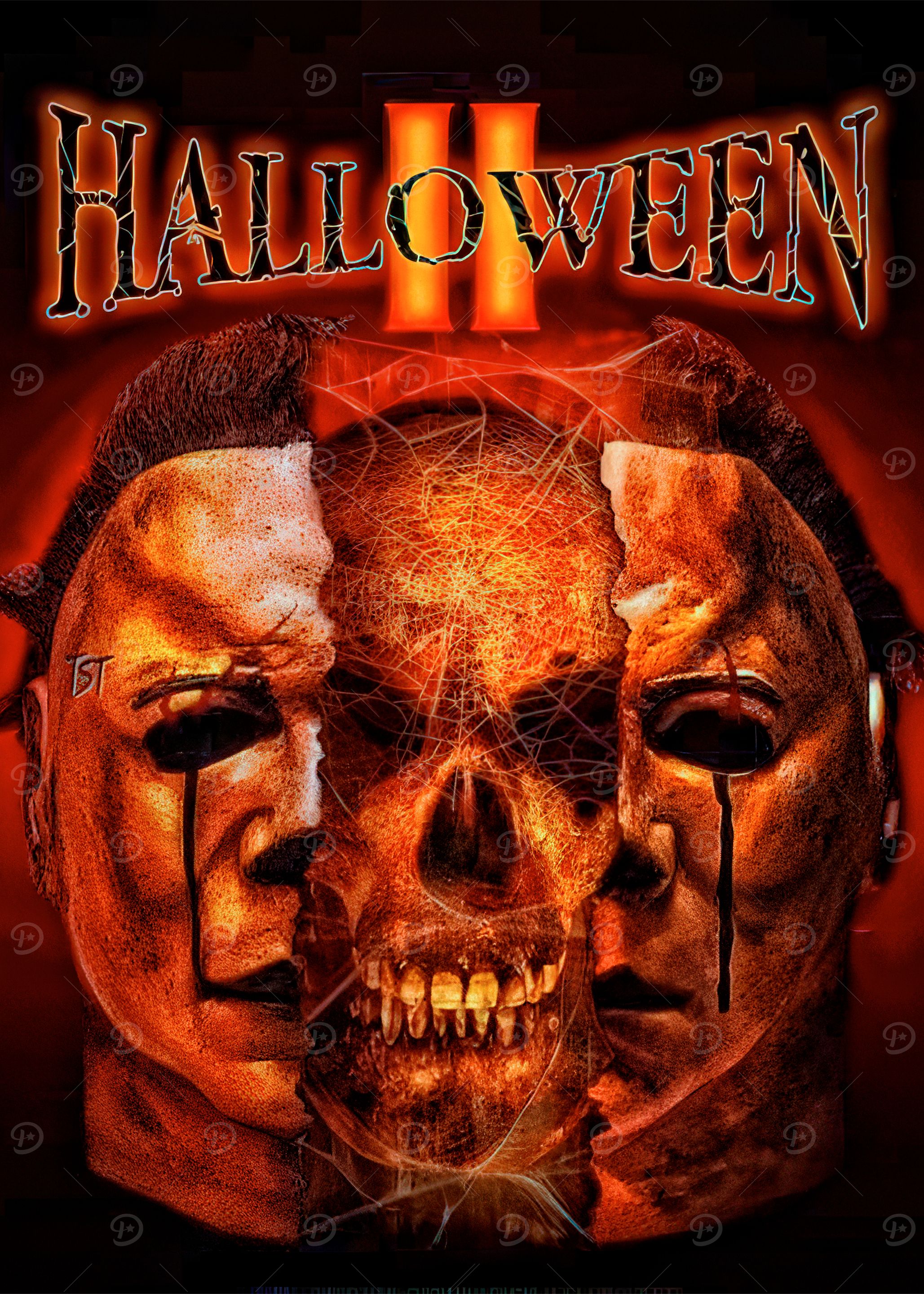 Halloween II Michael Myers Skull Poster