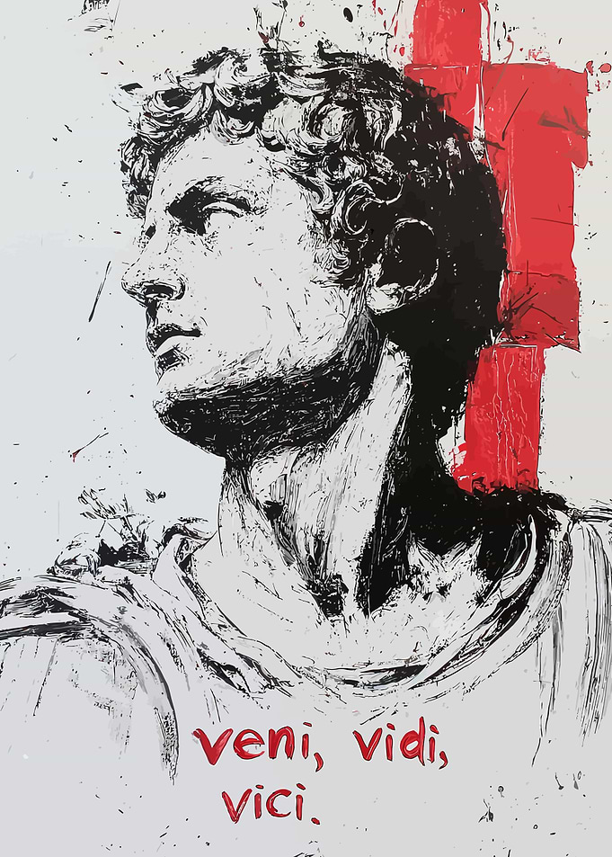 Veni, Vidi, Vici Statue Art