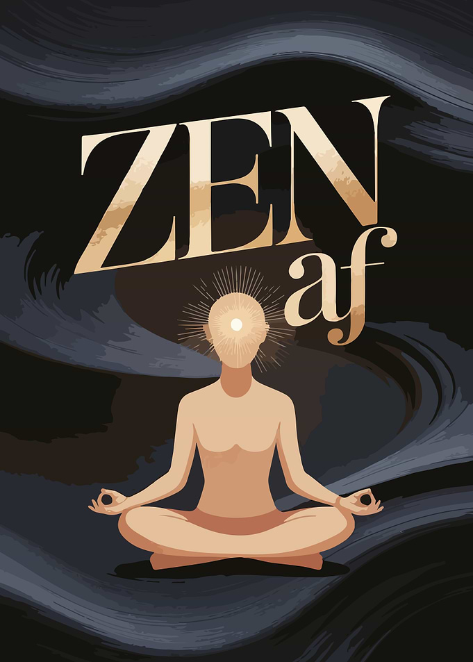 Zen AF Meditation Illustration