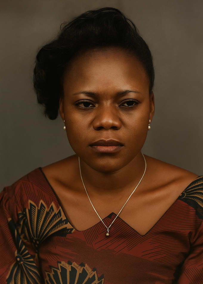 Portrait of a woman with necklace