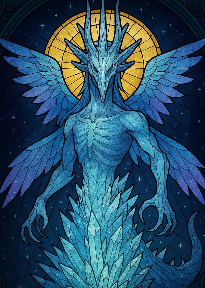 Crystal Dragon Golden Halo
