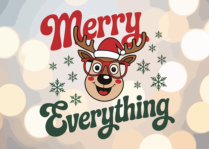 Merry Everything Christmas Reindeer