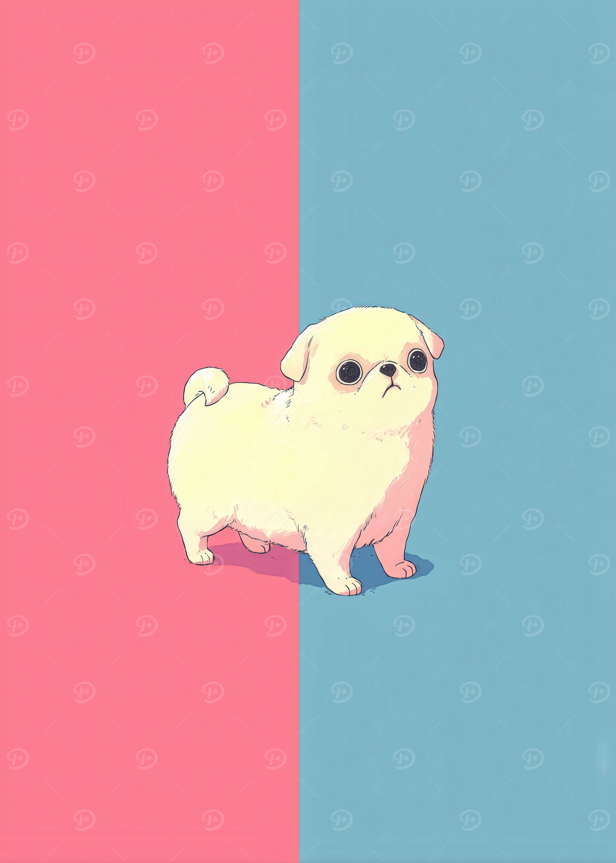 Cute Kawaii Pug