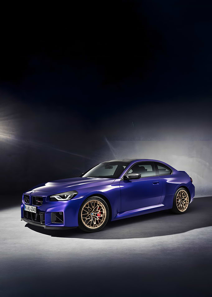 Blue BMW M2 Coupe Studio Shot
