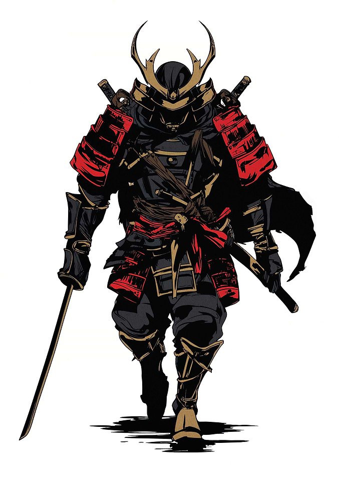 Samurai Warrior in Full Armor