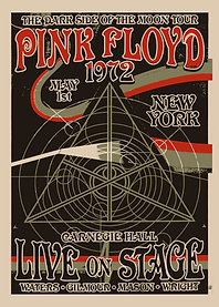 Pink Floyd 1972 Concert Poster
