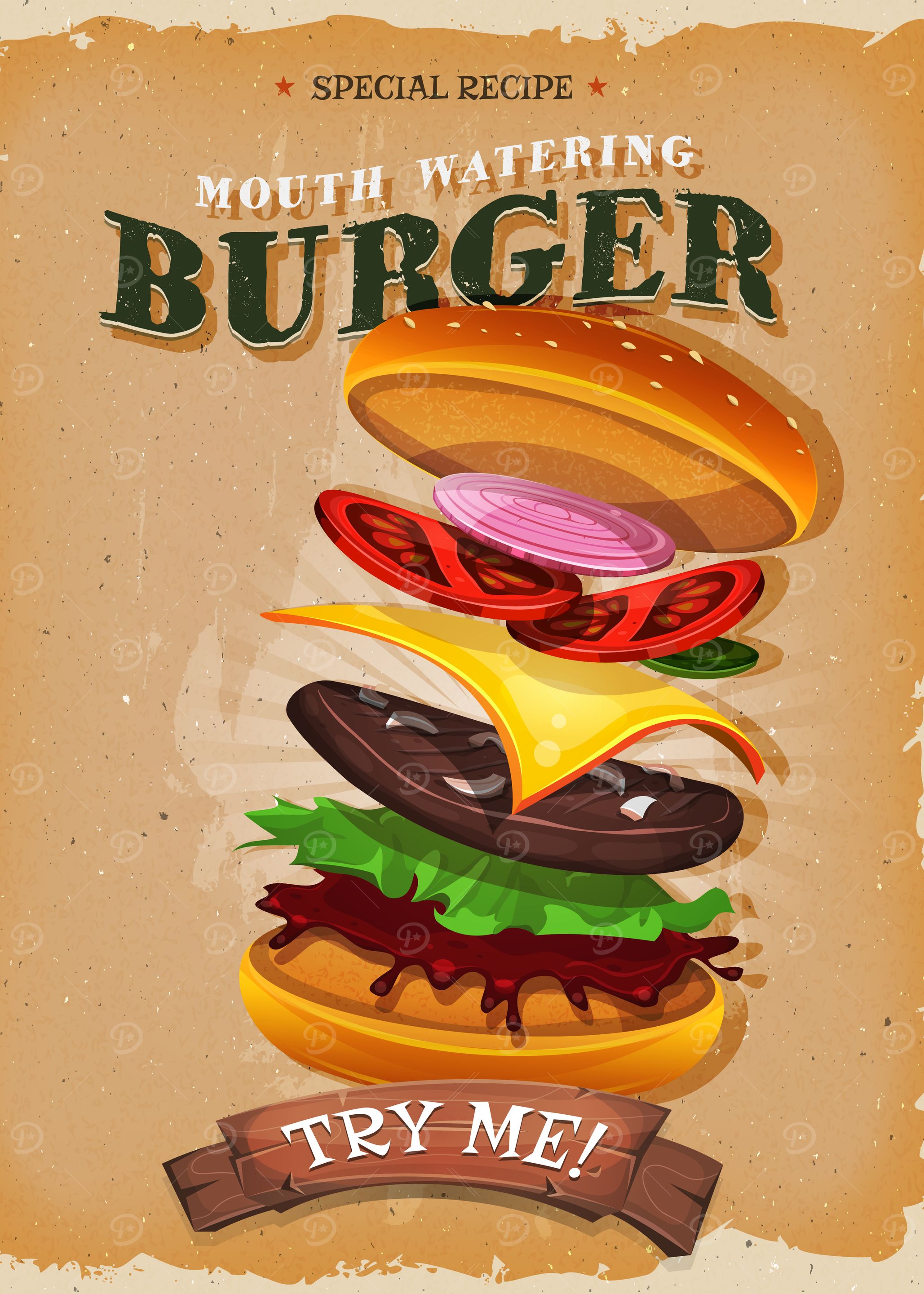 Mouth Watering Burger Special Recipe