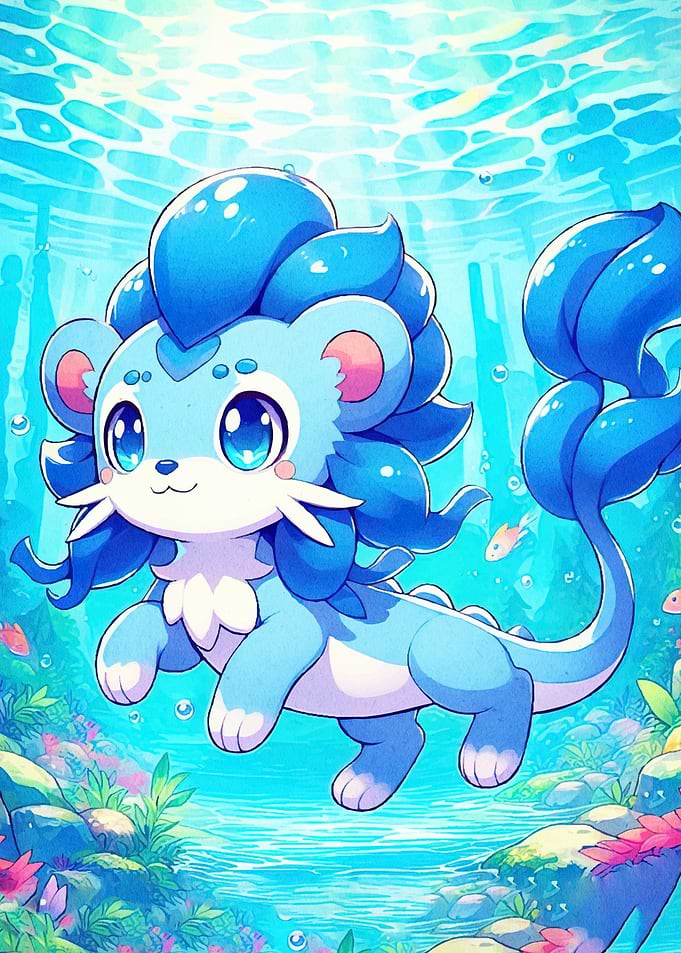 Cute Blue Sea Creature
