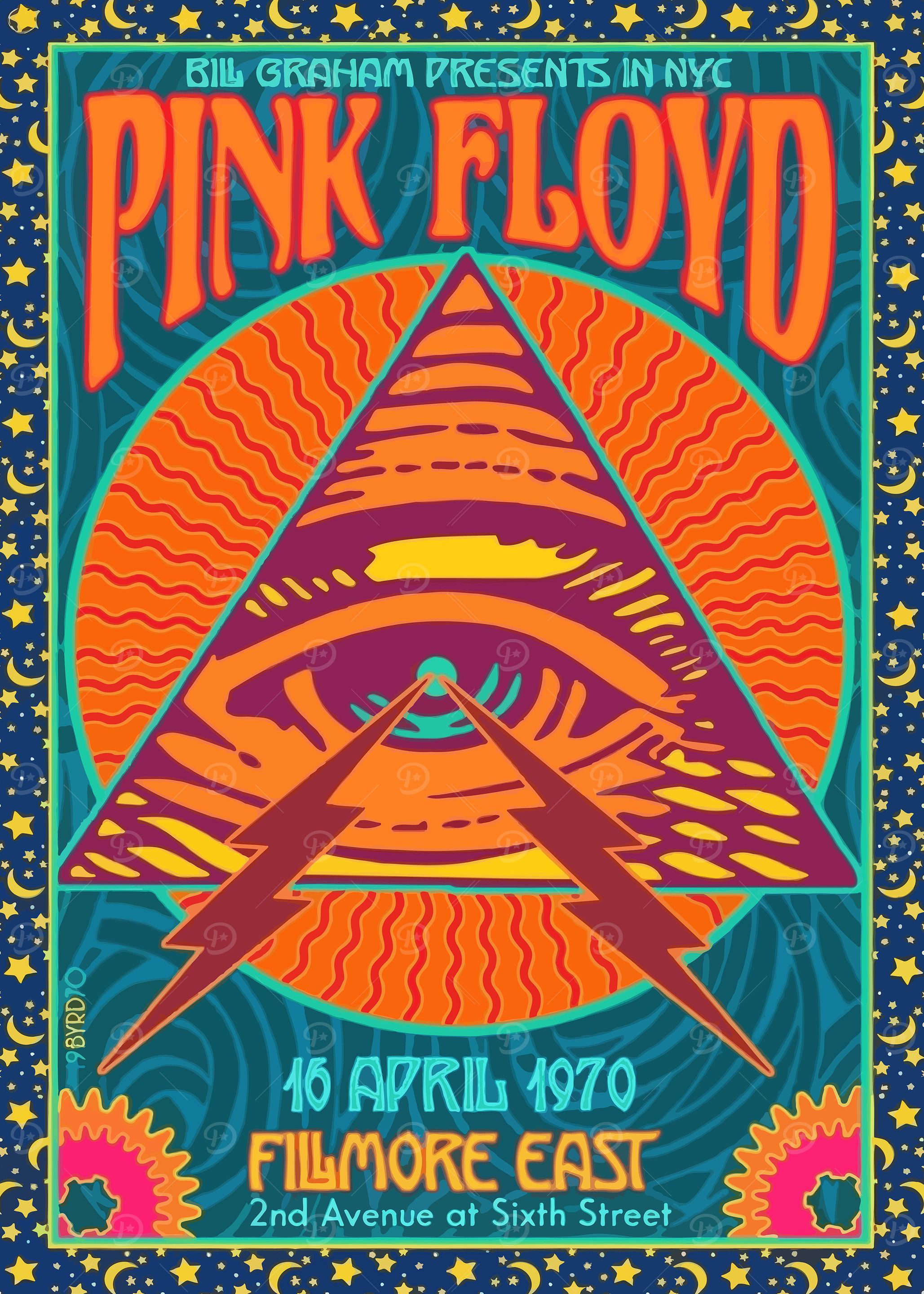 Pink Floyd Concert Poster, 1970