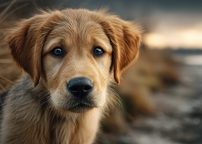 Golden Retriever Puppy Portrait