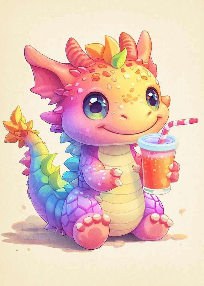 Cute Rainbow Dragon