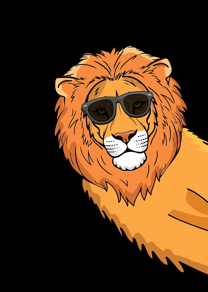 Cool Lion Lover Kids Wild Cat Lion Gifts Men Lion