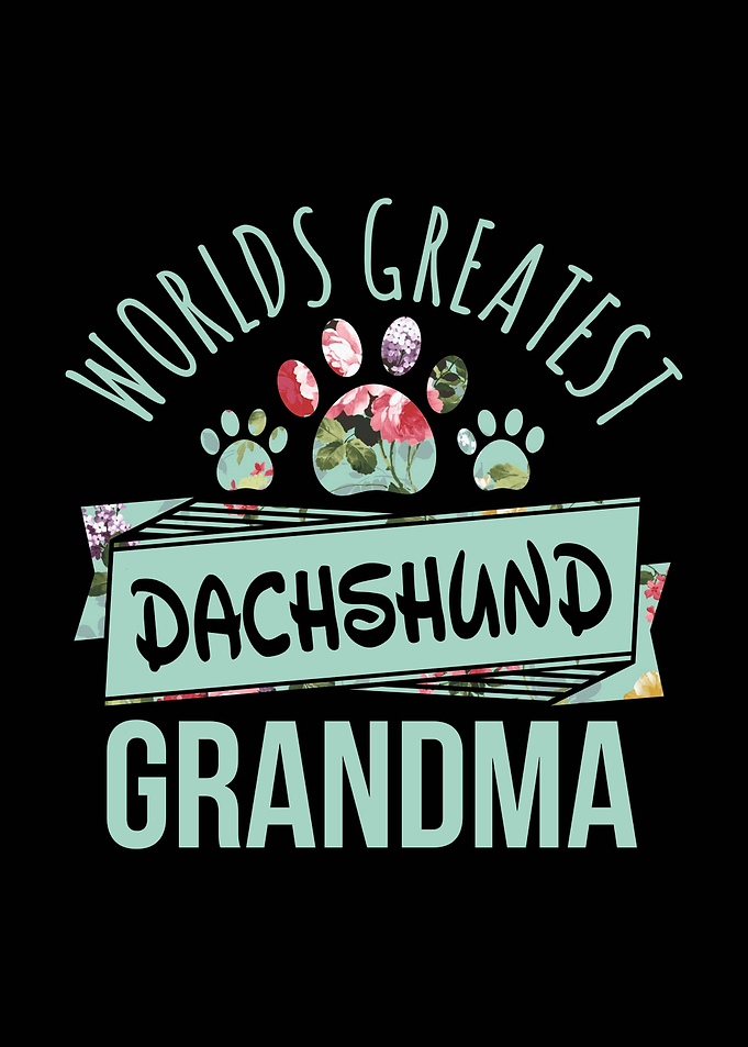 World's Greatest Dachshund Grandma Floral