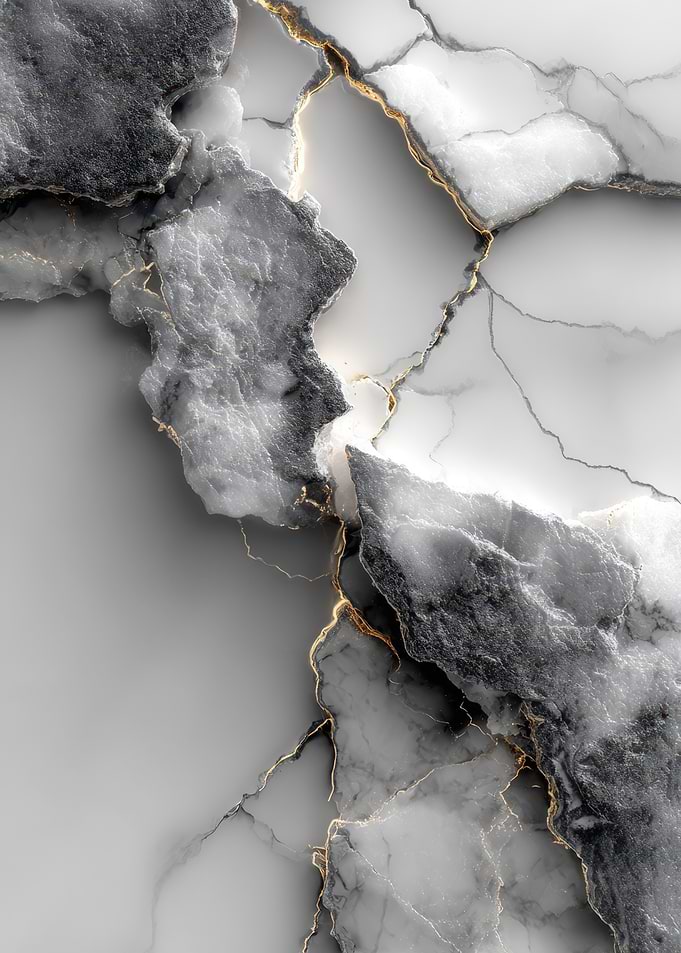Abstract Marble with Gold Veins