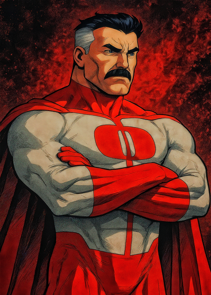 Omni-Man Portrait with Arms Crossed