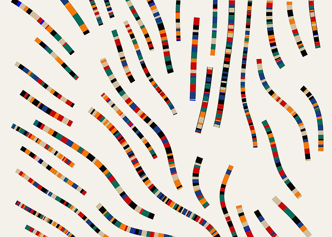 Abstract Colorful Striped Pattern
