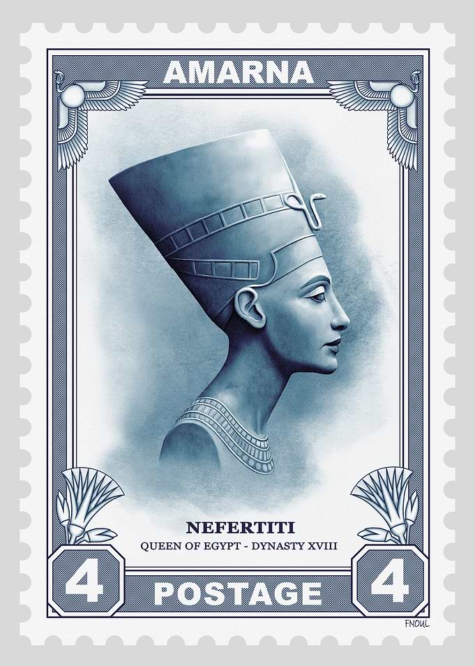 Nefertiti Postage Stamp
