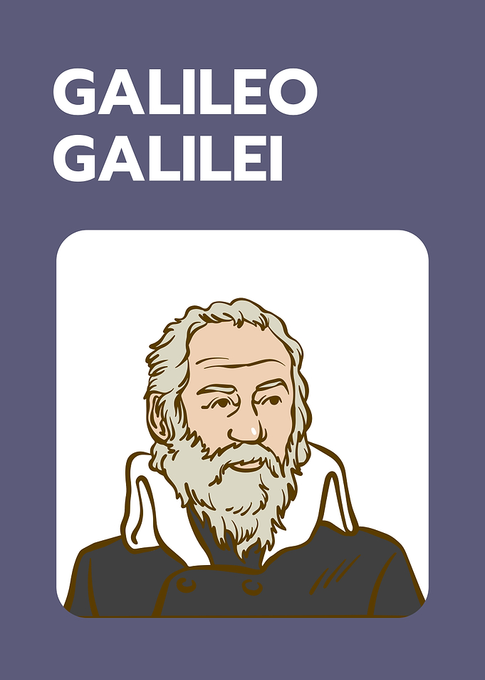 Galileo Galilei Portrait Illustration