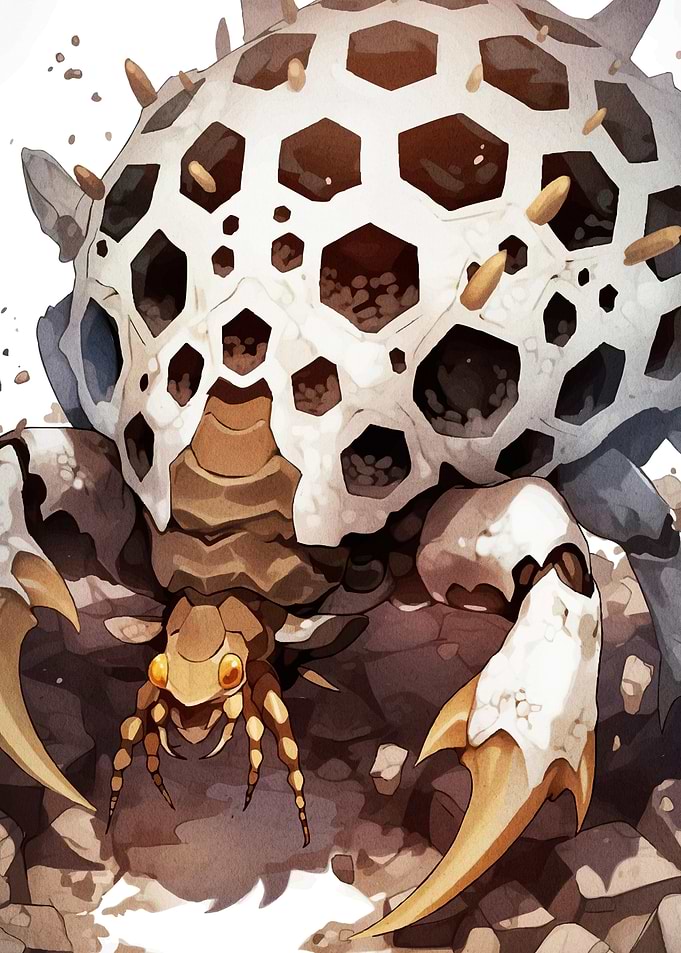 Fantasy Creature Hexagonal Shell