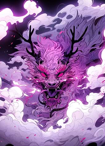 Purple Dragon Clouds
