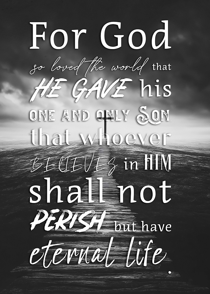 John 3:16 Scripture Art