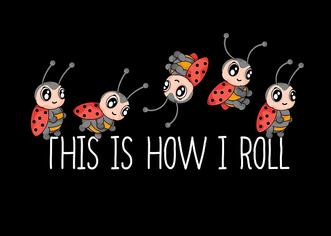 Cute ladybug Lover Kids Insect Gift Women Ladybug