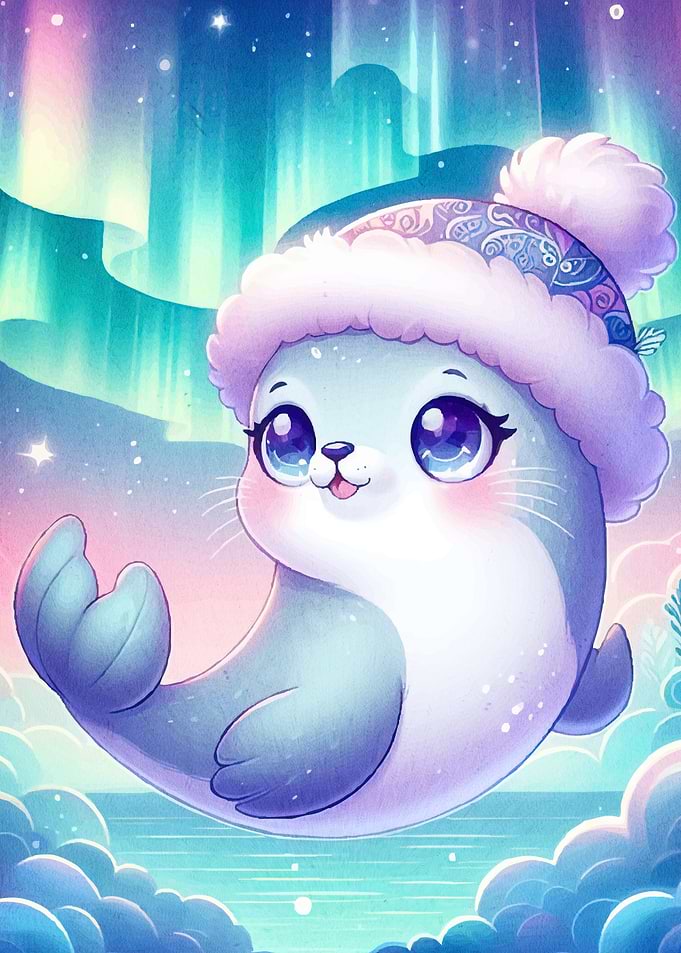 Cute Seal Winter Hat