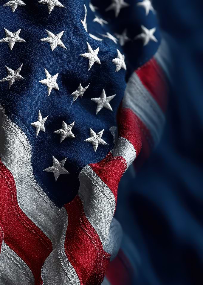 American Flag Close-Up