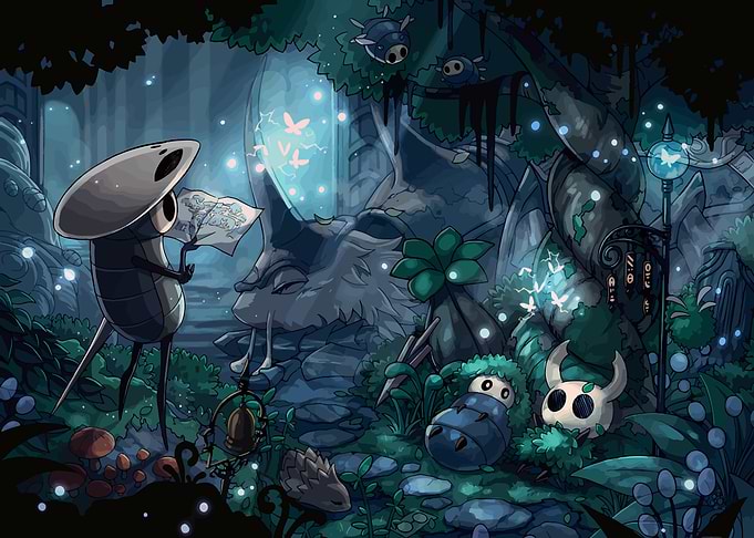 Hollow Knight Forest Scene